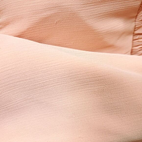 Watters fit & flare chiffon coral crossed hem Bridesmaids Mini knee length Dress - Picture 11 of 11